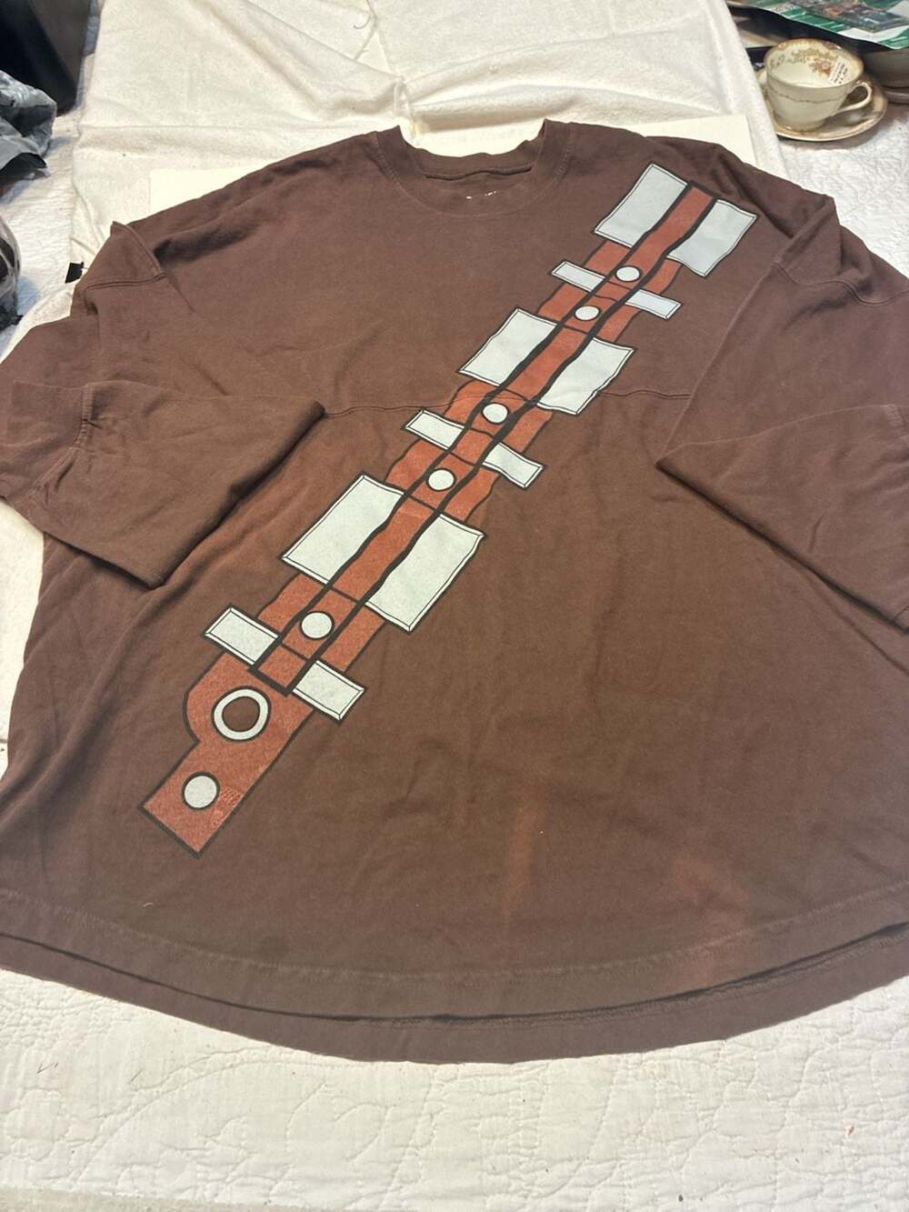 Spirit Jersey Star Wars Chewbacca Bandolier Brown Long Sleeve Shirt XL